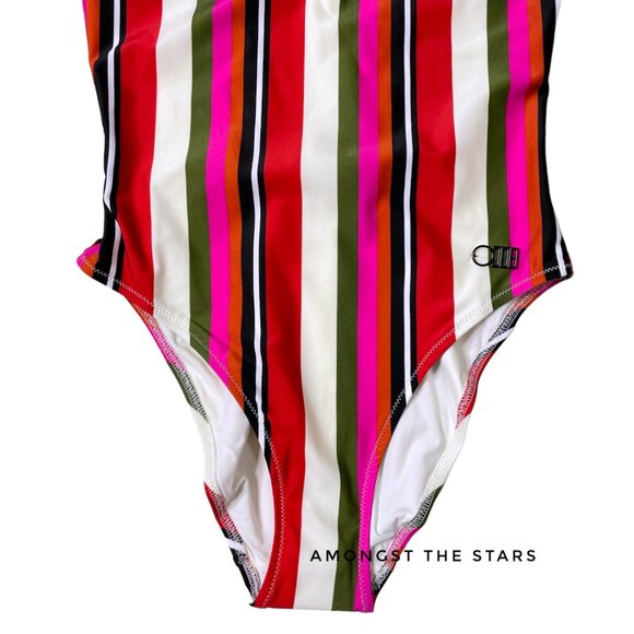 Solid & Striped Michelle Watermelon Striped One Piece Bathing Suit - Picture 7 of 12